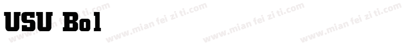 USU Bold字体转换